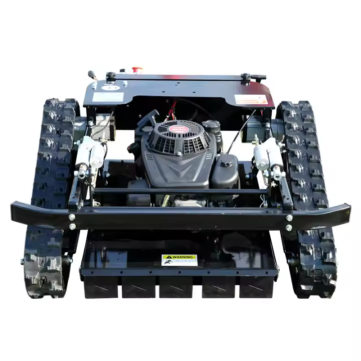 Cortacésped de oruga Funcionamiento con mando a distancia Homologado CE Trabajo de alta eficacia Sin miedo a las piedras Control inalámbrico Robot cortacésped - 1