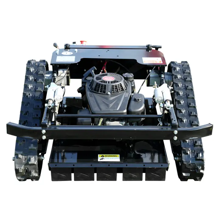 Cortacésped de oruga Funcionamiento con mando a distancia Homologado CE Trabajo de alta eficacia Sin miedo a las piedras Control inalámbrico Robot cortacésped - 1