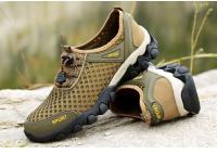 Botas de senderismo de malla para hombre, calzado deportivo de montañismo, transpirables, ligeros, antideslizantes, informales, para exteriores, verano - details 8