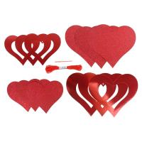 Corazón Rojo de Amor en Espiral 50pcs Guirnalda Colgante para Día de San Valentín, Boda, Aniversario, Fiesta de Cumpleaños Decoración de Iluminación - details 6