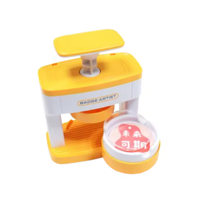 Máquina Personalizable para Chapas 55mm Prensa con 48 Kits de Botones, Libro Mágico y Cortador de Círculos - 1