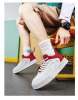 Zapatos De Tablero Versátiles, Zapatos Blancos De Moda Transpirables Para Hombres, Zapatos Deportivos Casuales De Suela Gruesa Que Aumentan - details 12
