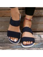 Sandalias de Punta de Tela Elástica para Mujer Zapatos Ligeros para Caminar, Comodidad de Talla Grande para el Verano - details 11