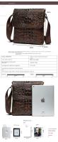 Bolso crossbody de moda para hombres hecho de cuero genuino, bolso flip crossbody para hombres, bolso de hombro casual para hombres - details 24