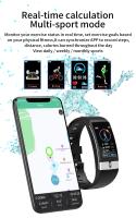 Reloj inteligente E66 para hombre, pulsera deportiva resistente al agua, ECG, PPG, frecuencia cardíaca, oxígeno en sangre, adecuado para IOS - details 8
