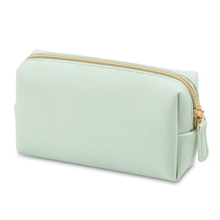 Bolso De Cosméticos Para Mujer Impermeable PU Cuero Monedero De Maquillaje Portátil Organizador De Viaje Estuche De Almacenamiento De Toallitas - 1