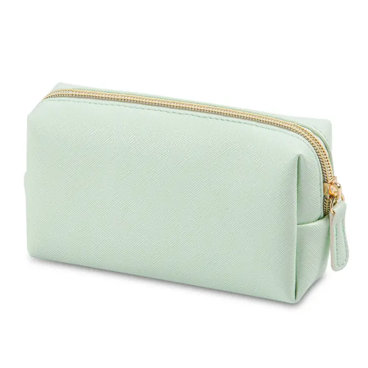 Bolso De Cosméticos Para Mujer Impermeable PU Cuero Monedero De Maquillaje Portátil Organizador De Viaje Estuche De Almacenamiento De Toallitas - 1