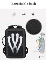 Mochila de viaje impermeable para hombre, morral escolar para ordenador portátil de negocios, de 15,6 pulgadas, con carga USB - details 8