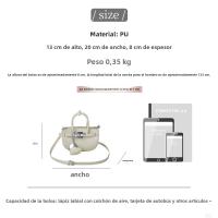 Bolsa de sillín portátil simple para mujer 2025 nueva bolsa de mensajero de hombro de tendencia de moda de estilo extranjero - details 0