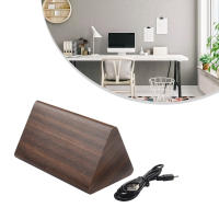 Reloj electrónico Triangular LED de madera, despertador Digital de temperatura y humedad, USB/AAA, Decoración de mesa de dormitorio - details 40