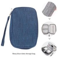 Nueva bolsa de almacenamiento de cables Digital multifuncional, bolso organizador de electrones de tela Oxford de doble capa con banco de energía móvil - details 17