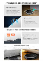 Vancostar-Robot aspirador inteligente para el hogar, aspiradora con cepillo Central, depósito grande de polvo seco, Sensor inteligente, carga automática, limpieza fácil, PRO4 - details 5