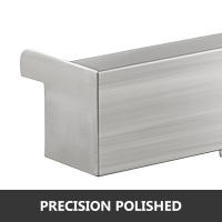 VEVOR cascada de acero inoxidable con conector de tubería, vertedero para jardín, estanque al aire libre, fuente de piscina Rectangular - details 4