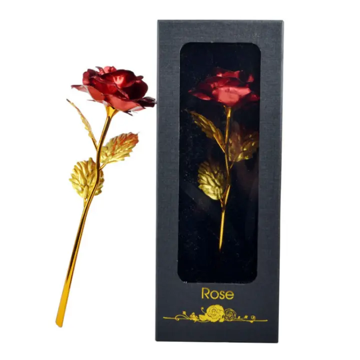 Navidad para damas Día del maestro Regalos para el día de la madre Flores y tarjetas de regalo de papel de aluminio dorado fresc - 1