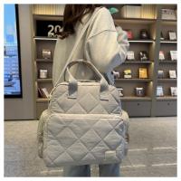 Nueva mochila antisalpicaduras multifuncional de moda de gran capacidad, bolso de maternidad, bolso, mochila de color sólido. - details 31