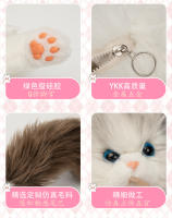 Muñeca muñeca de tela de felpa juguete cumpleañera explosión de la misma mochila de gato ragdoll simulada bolsa de gato gordito - details 11