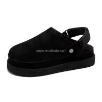 Nuevos zuecos Golden Coast de alta calidad para mujer con sandalias de verano antideslizantes 35-44 #   mula de hombre de ante de vaca real - details 0