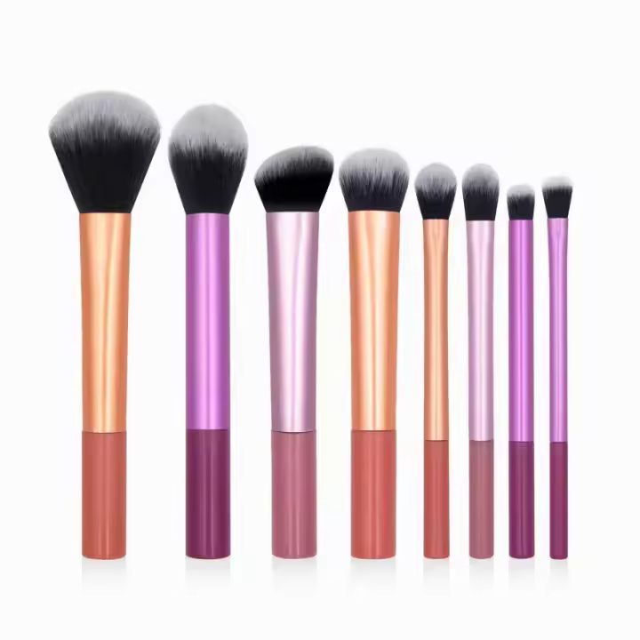Set de Brochas de Maquillaje de 8 Piezas Ideal para Base, Colorete, Sombra de Ojos, Sombra de Ojos en Crema, Difuminator - 1