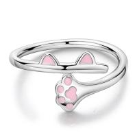 Anillo de Plata de Ley 925 para Mujer Joyería Brillante con Corazón Elevado, Circonita Cúbica, Estrella, Luna, Flor - details 12