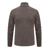 Chaqueta gruesa para hombre, cárdigan de punto con cuello levantado, cálido, para otoño e invierno - details 15