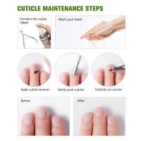 Alicate para cutículas, cortador y removedor profesional de la cutícula del acero inoxidable para la piel muerta y la cutícula - details 3