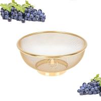 Colador de malla de acero inoxidable para freír, cesta de drenaje de alimentos, colador de malla fina, filtro de lavado de arroz, colador de fregadero de frutas - details 5