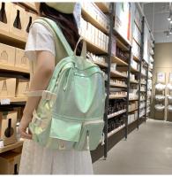 Mochila coreana de gran capacidad para estudiantes de secundaria y universidad, nueva mochila láser versátil de estilo japonés - details 21