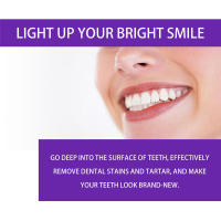 Bolígrafo blanqueador morado para limpieza bucal, protección de las encías, blanqueamiento hermoso, eliminación de amarillo y dientes blancos - details 5