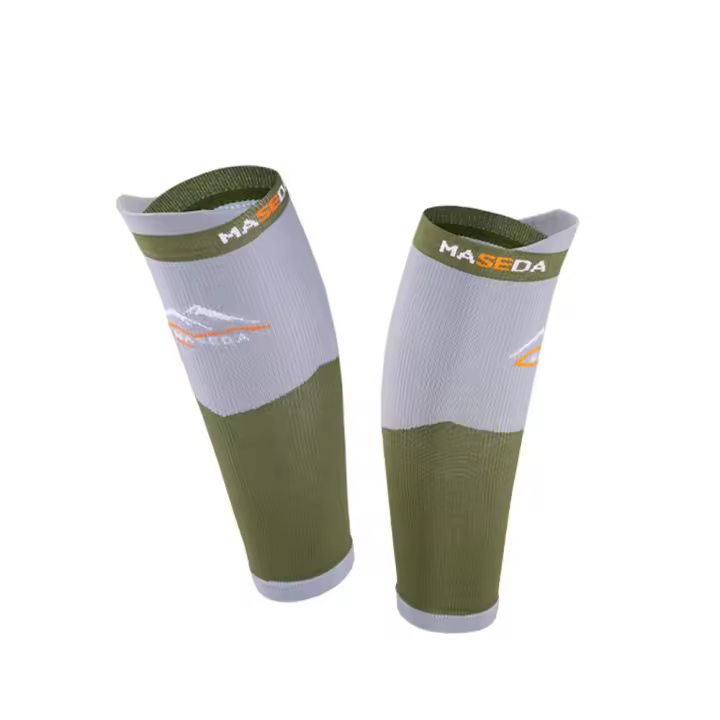 Rodillera de compresión para pierna, funda de nailon de imitación absorbente de sudor, antideslizante, resistente al desgaste, 1 par - 1