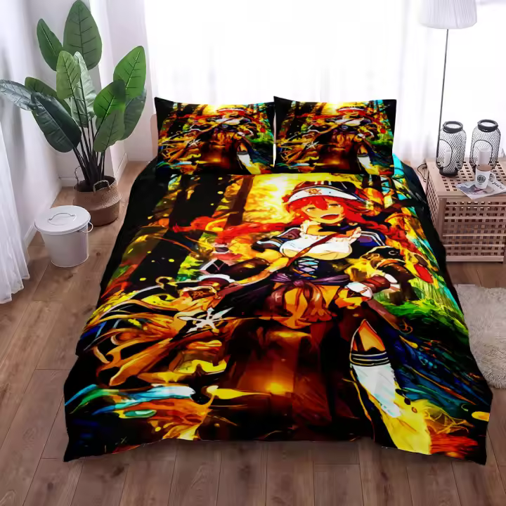 Overlord Novelist Juego de funda nórdica King Queen Doble Completo Twin Juego de ropa de cama de tamaño individual - 1