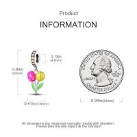 Dijes de la serie Floral en plata de ley 100% auténtica para mujer, joyería fina, pulsera y brazaletes de cumpleaños, material: metal principal - details 39