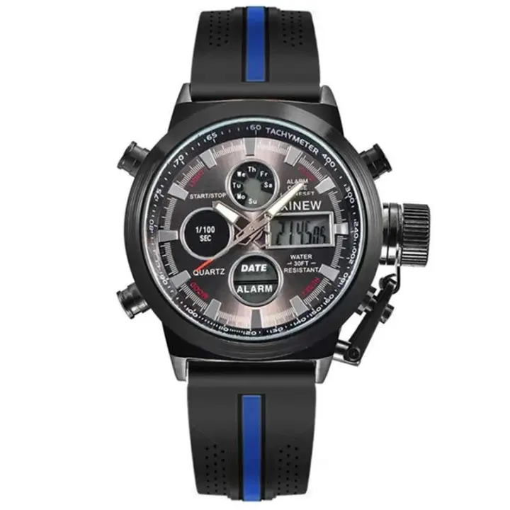 Reloj de Negocios de Lujo Premium Reloj Automático con Correa de Goma Funciones Deportivas Multifunciónes Estilo Formal - 1