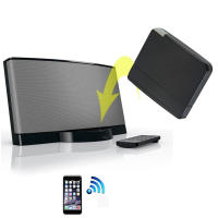 A2DP adaptador receptor de Audio y música con Bluetooth, base de altavoz para transmisor inalámbrico, auriculares, retorno de escenario, negro, 30 pines - details 6