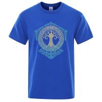 Yggdrasil Camiseta con Diseño de Árbol del Mundo para Hombre, Camisa con Patrón Estampado, Mitología Nórdica, Odin Aesir, Prenda de Marca de Moda, Verano, 2022 - details 15