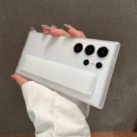Funda de lujo ultrafina de silicona elástica mate con correa para la muñeca a prueba de golpes para Samsung S25 Edge S24 S23 Ultra Plus PC cubierta transparente dura - details 10