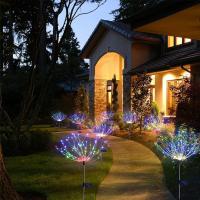 Luces de Fuegos Artificiales Alimentadas por Energía Solar Paquete de 4 Impermeables Control de Luz - details 1