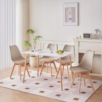 Sillas de Comedor de Madera Maciza de Haya Paquete de 4 Diseño Nórdico Sillas de Cocina - details 1