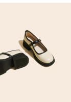 Nuevo Four Seasons Commuter francés boca ligera plataforma tacón zapatos de las mujeres británico pequeño zapatos de cuero - details 32