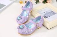 Zapatos de princesa Anna para niñas, sandalias de cuero, tacones altos de baile, Elsa, zapatos de fiesta - details 14