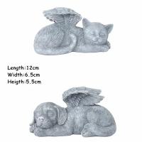 Estatua de Resina de Dios Angel Escultura de Perro y Gato para Jardín Tomba de Cachorro - details 3