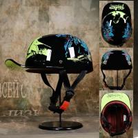 Casco de motocicleta Retro, protector de cabeza de media cara, Estilo Vintage - details 8