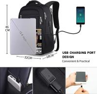 Mochila impermeable antirrobo para hombre y mujer, mochila para portátil Max 15.6, multiusos, con puerto de carga, bandolera para hombre de gran capacidad, sensación premium, viaje, bolsa de viaje, negocios, portátil - details 1