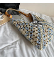 Popular Beach Vacation Nuevo bolso de hombro tejido versátil para mujer, bolso portátil. - details 9