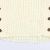 PB & ZA 2025, top con tirantes de punto cómodo con decoración de botones y cuello halter y hombros descubiertos, novedad de verano, ropa para mujer - details 4