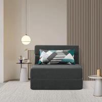 70 x 190 cm Sillón Cama Plegable, Sofá Cama Plegable con Espuma de Memoria y Almohada, Colchón de Suelo para Yoga, Oficina, Salón, Futon Sofá Cama Portada Lavable Unos, Gris Claro - details 68