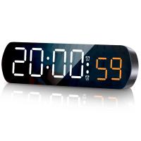 Reloj despertador digital con control de voz, fecha de temperatura máxima 24 horas, cuenta regresiva de sincronización positiva, repetición de modo nocturno de escritorio - details 0