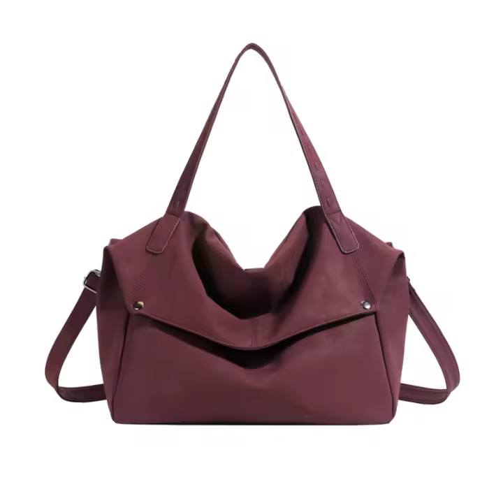 Quiero este bolso de gran capacidad, bolso de hombro informal de moda, bolso vintage mate para las axilas - 1