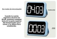 Temporizador Electrónico LED Moderno Y Sencillo Para Estudiantes Temporizador Digital Recordatorio De Cuenta Atrás Para Cocina - details 3