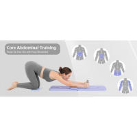 JANUA - Set 2024, reformador plegable multiusos para el hogar, tabla deslizante de Pilates 5 en 1 (púrpura) - details 6