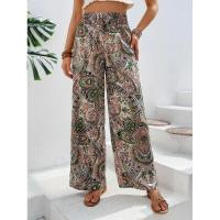 Pantalones de pierna ancha para mujer, cintura alta, elásticos, estéticos, elegantes, elegantes - details 16